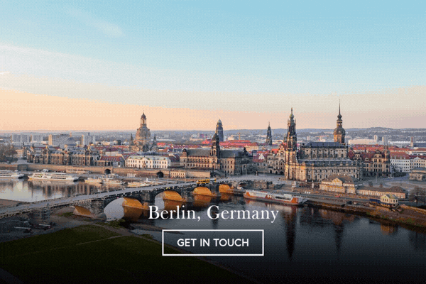 Historic German city skyline along a river